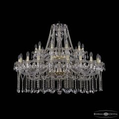 Подвесная люстра Bohemia Ivele Crystal 1413 1413/20+10/400/2d G