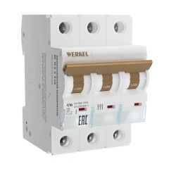  Werkel Автоматический выключатель 3P 10 A C 6 kА W903P106