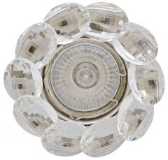 Точечный светильник De Fran FT 499 CHCL зеркальный хром + прозрачные кристаллы MR16 1 x 50 вт