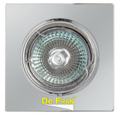 Точечный светильник De Fran FT 107KA CH "Квадрат" хром MR16 1 x 50 вт СЛ015111