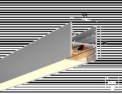  6063 Линейный светильник HOKASU 35/40-П NoPS (Anod/2250mm/LT70 — 3K/85,5W) — БЕЗ БП