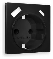 Накладка для розетки с заземлением и со шторками и 2хUSB type A и C Ambrella Volt Quant AP8100