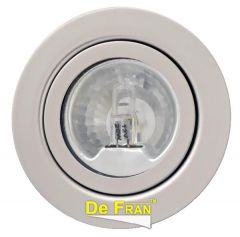 Точечный светильник De Fran FT 9216 Art1 T мебельный с прозрачным стеклом + лампа в комп. титан G4 1 x 20 вт