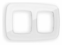 Рамка на 2 поста Ambrella Volt Radian Стекло натуральное OF350102