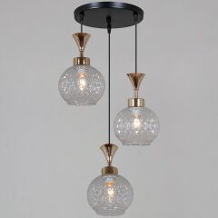  Reluce Подвесная люстра 10080-0.9-03 BK+FG