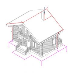  Ezetek Комплект молниезащиты частного дома MZ – 8 Д для деревянного фасада, оцинк.