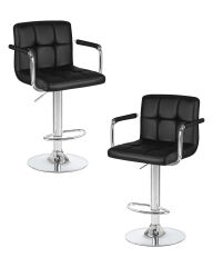 Набор 2 шт Стул барный Dobrin KRUGER ARM, чёрный