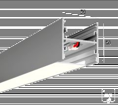  6063 Линейный светильник HOKASU 50/50 U&amp;amp;D ПРОМ NoPS (Anod/2250mm/LT70 — 4K/85,5W) — БЕЗ БП