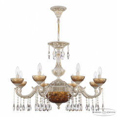 Подвесная люстра Bohemia Ivele Crystal AL7801 AL78101P/8/250 A WMG P Amber/M-1F
