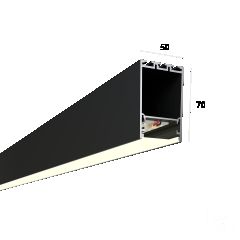  6063 Линейный светильник LINE 5070 (RAL9005/2500mm/LT70 — 4K/52W)