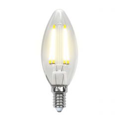 Лампа светодиодная Uniel LED-C35-6W/NW/E14/CL PLS02WH картон