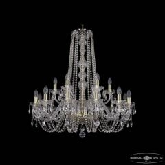 Подвесная люстра Bohemia Ivele Crystal 1402 1402/12+6/300/h-90 G