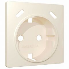 Накладка для розетки с заземлением и со шторками и 2хUSB type С Ambrella Volt ALFA AP3305