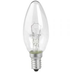 Лампа накаливания Эра E14 60W 2700K прозрачная ДС 60-230-E14-CL