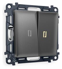 Выключатель проходной двухклавишный с подсветкой Ambrella Volt Quant MA654030