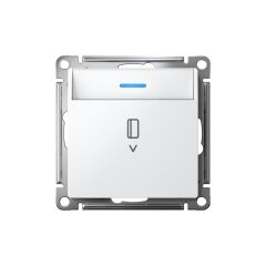  Systeme Electric ATLASDESIGN ВЫКЛЮЧАТЕЛЬ карточный с подсветкой, 10А, без задержки отключения, механизм, БЕЛЫЙ