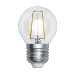  Uniel Лампа светодиодная (UL-00005174) E27 9W 3000K прозрачная LED-G45-9W/3000K/E27/CL PLS02WH