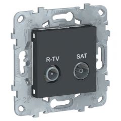  Schneider Electric UNICA NEW розетка R-TV/SAT, одиночная, антрацит