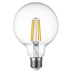 Лампа светодиодная филаментная Lightstar LED Filament E27 8W 4000K груша прозрачная 933104