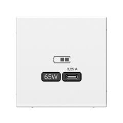  Systeme Electric ARTGALLERY USB РОЗЕТКА тип-С 65Вт высокоскор.заряд. QC, PD, механизм, БЕЛЫЙ