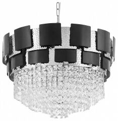 Подвесная люстра Lumina Deco MOLINA LDP 7045-600 BK+CHR