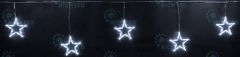 Гирлянда Rich LED Подвески Звезды 3*0.5 м, БЕЛЫЙ, прозрачный провод