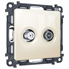 ТВ-розетка и SAT-розетка оконечная без рамки Ambrella Volt MA MA313310