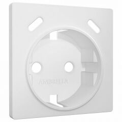 Накладка для розетки с заземлением и со шторками и 2хUSB type С Ambrella Volt ALFA AP1305