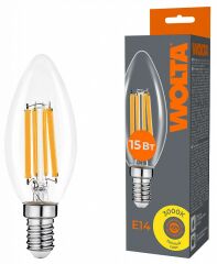 Лампа светодиодная Wolta WF-C35-15W3KE14
