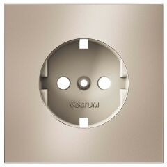 Накладка для розетки с заземлением Voltum S70 METAL VLSM000610