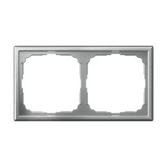  Systeme Electric ARTGALLERY 2-постовая РАМКА, универсальная, АЛЮМИНИЙ
