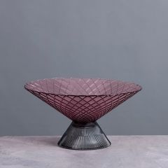 Ваза Cloyd MESO Vase / Ø25 см - фиолет. стекло (арт.50026)