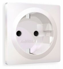 Накладка для розетки с заземлением и со шторками Ambrella Volt Quant AP2070