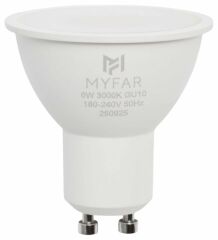 Лампа светодиодная MyFar Базиc GU10 GU10 6Вт 3000K MB1201GU10-6W3K
