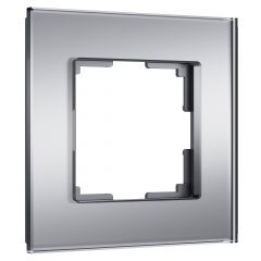  Werkel Рамка на 1 пост Senso (серебряный, стекло soft-touch) W0013106