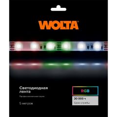 Лента светодиодная Wolta WLS5050-14,4W/RGB/24H60-01