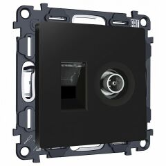 ТВ-розетка и розетка Ethernet RJ-45 без рамки Ambrella Volt ALFA MA812510