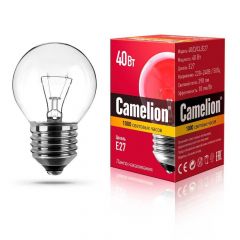 Лампа накаливания Camelion E27 40W 40/D/CL/E27 8974