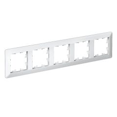  Schneider Electric ATLASDESIGN AIR 5-постовая РАМКА, БЕЛЫЙ/дымчатый черный