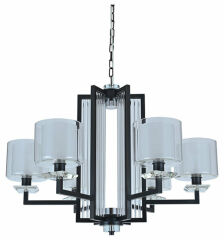 Подвесная люстра Newport АЛЕКСАНДРА 4406+1/C black+gold