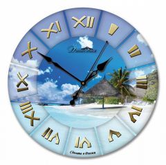  Династия Настенные часы (33x33x4 см) Море 01-019