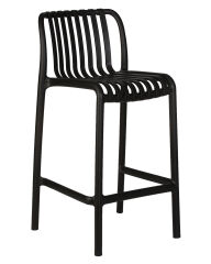Стул полубарный Dobrin LMZL-PP777-1 CHLOE, черный