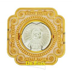 Точечный светильник De Fran SD-117 GWH "Поворотный в центре", "Квадратный" золото + белый MR16 1 x 50 вт