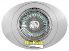 Точечный светильник De Fran FT 168A CH "Поворотный в центре", овальный хром MR16 1 x 50 вт