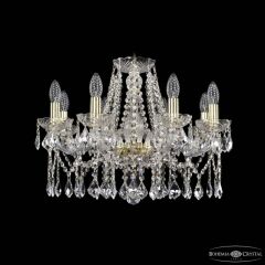 Подвесная люстра Bohemia Ivele Crystal 1413 1413/8/200 G Leafs