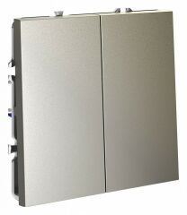 Выключатель двухклавишный без рамки Voltum S70 VLS020604