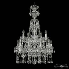 Подвесная люстра Bohemia Ivele Crystal 1413 1413/10+5/200/XL-90/2d Ni