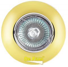 Точечный светильник De Fran FT 203 G "Поворотный в центре" золото MR16 1 x 50 вт