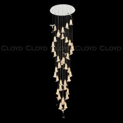 Люстра подвесная Cloyd OSANNA C40 / выс. 330 см - керамика - белый (арт.11892)