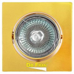 Точечный светильник De Fran FT 107KA SG "Квадрат" сатин-золото MR16 1 x 50 вт СЛ015109